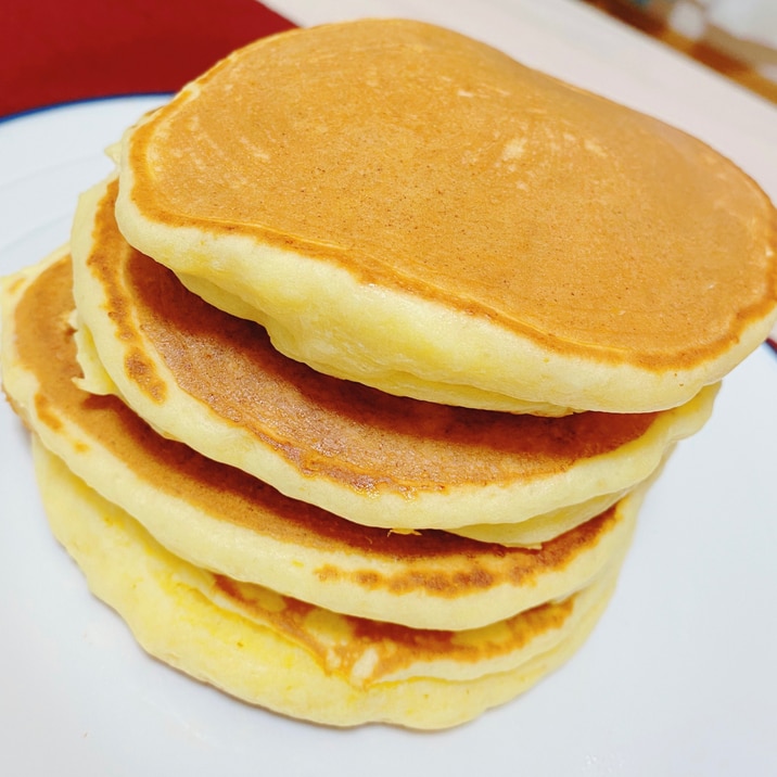 豆腐を使ったモチモチホットケーキ☆